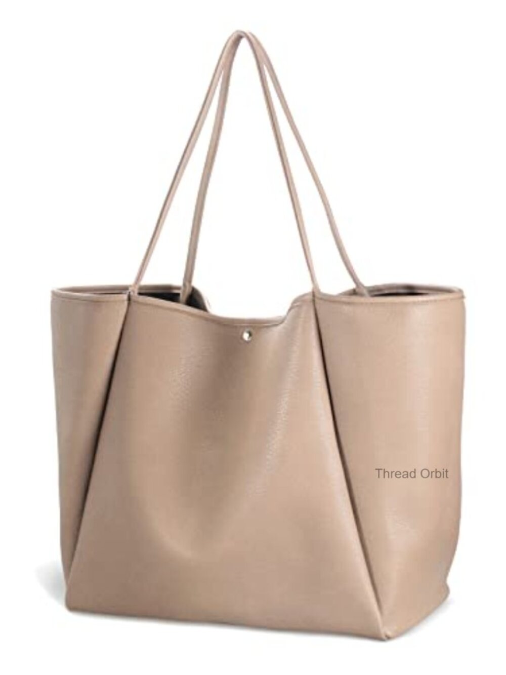 Oversize PU Leather Tote Weekender Bag Shopper Handbag Travel Purse